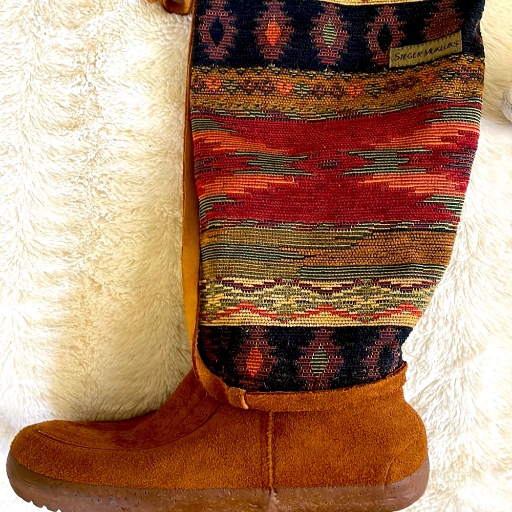 Redrock Steger Muklucks and sheep skin liners